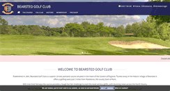 Desktop Screenshot of bearstedgolfclub.co.uk